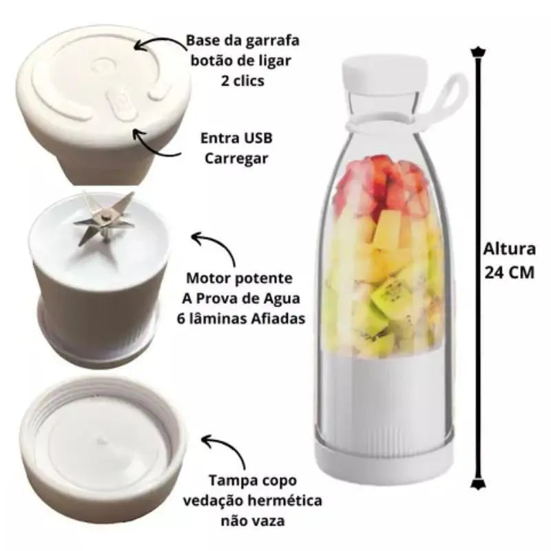 Liquidificador Portátil que Transforma sua Rotina, Seu Smoothie em Minutos!