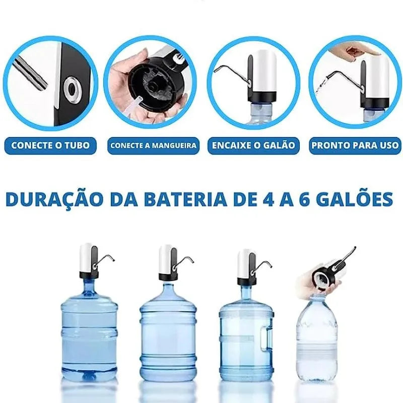 Bomba Elétrica para Galão Que Torna o Manuseio de Água Simples e Eficiente, Chega de Esforço !