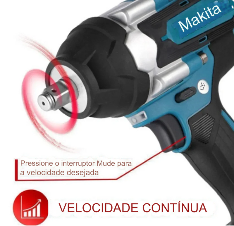 Makita DTW700 18V Chave Elétrica Sem Escova de Alta Potência e Mobilidade